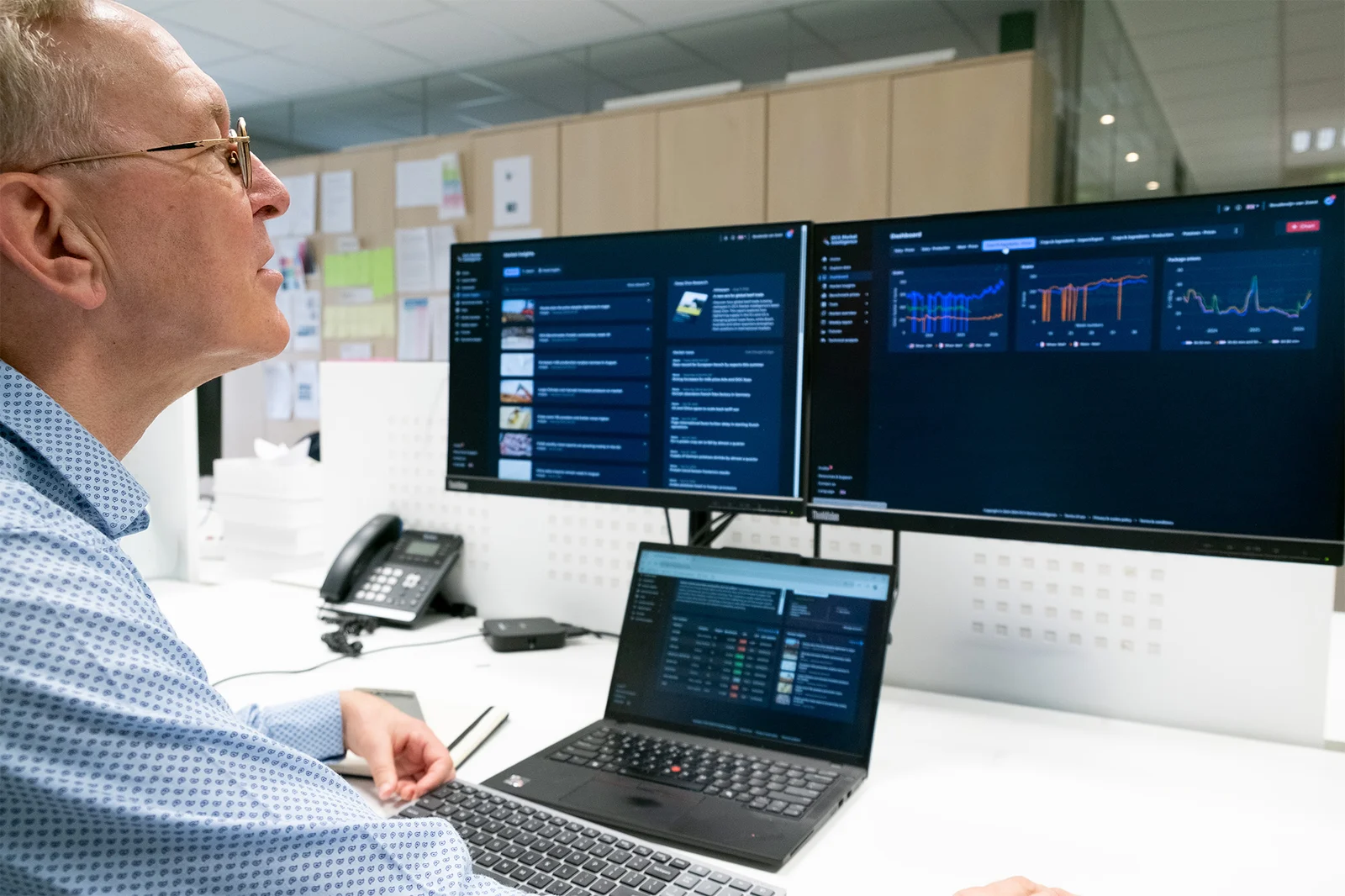 DCA market expert reviewing market data in the DCA Market Intelligence dashboard